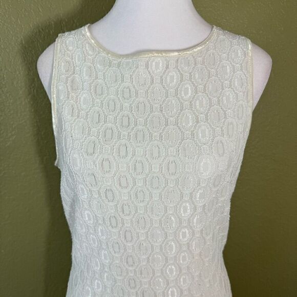 Vintage Rampage Womens L Embroidered Lace Sleeveless Fitted Maxi Dress White 90s - Picture 2 of 7